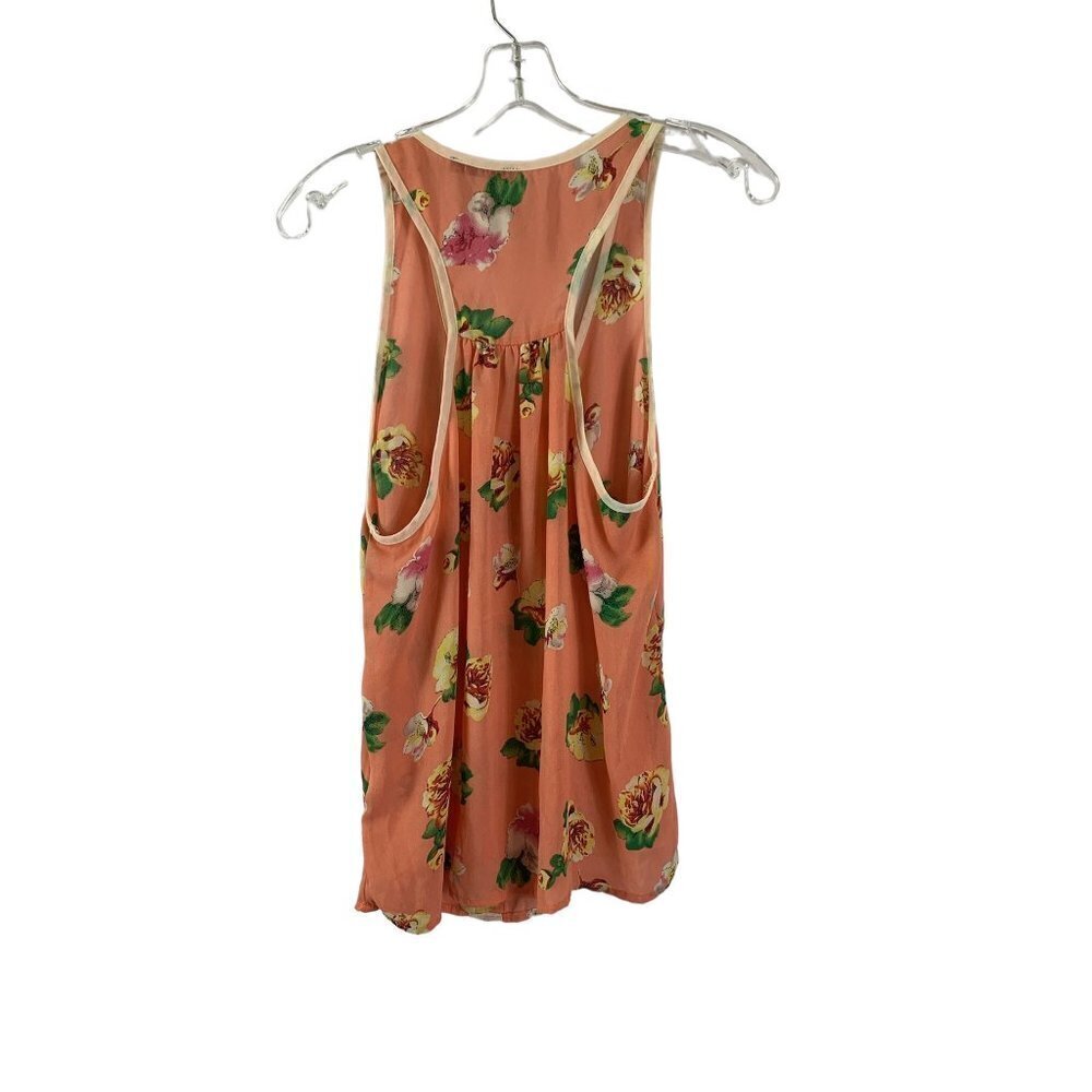 Xtaren Women's Floral Peach Tank Top - Picture 2 of 5